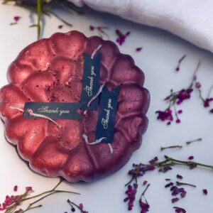 Grande Bougie cœur avec collier