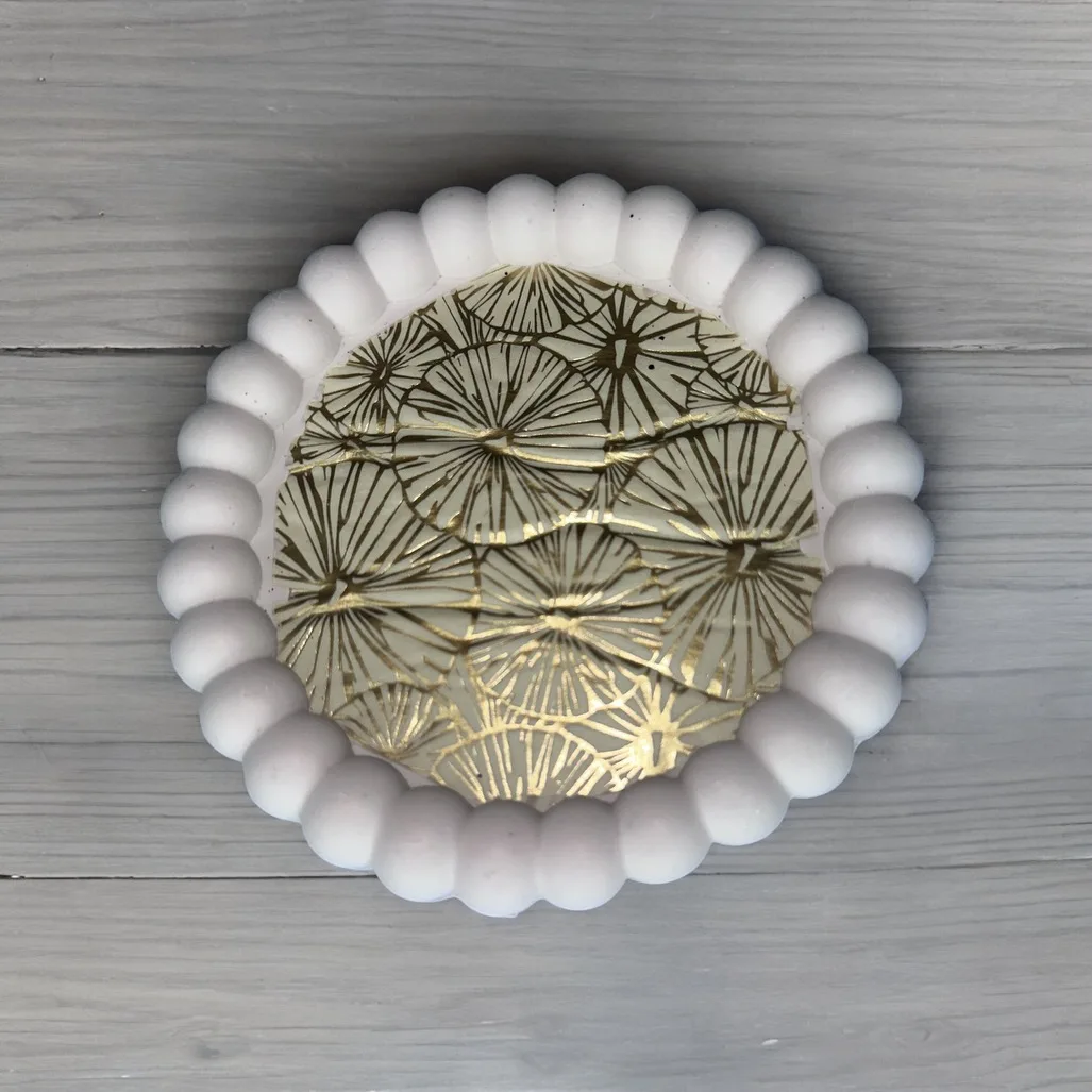 Assiette Cercle de jesmonite