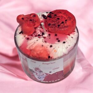 bougie fruitée  et gourmande